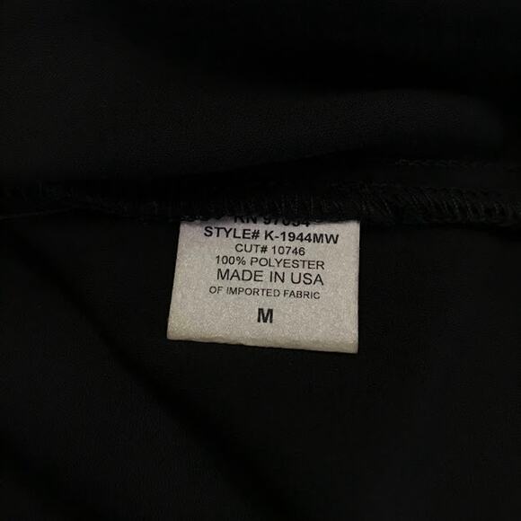 Krisa Cami Slip Dress M Spaghetti Strap Shift Sleeveless Mini Layering Black USA - Picture 4 of 5